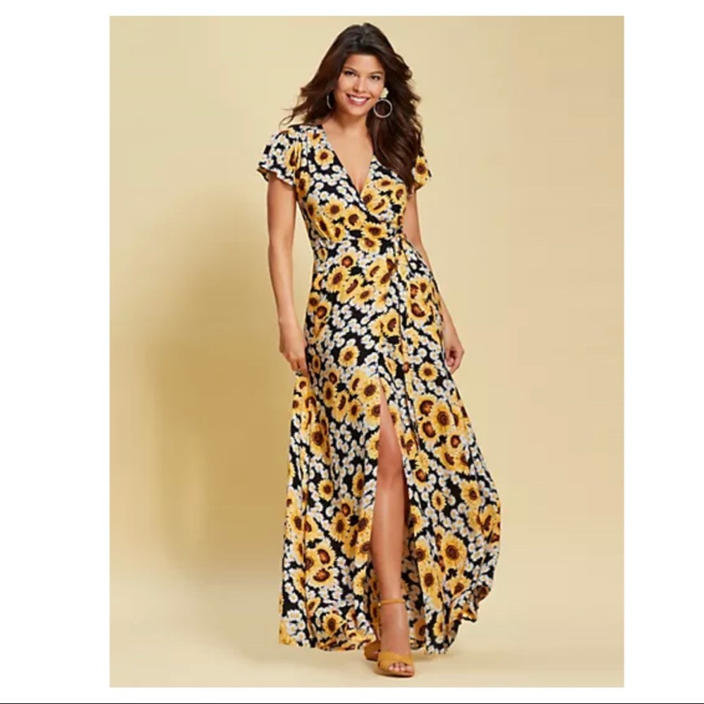 Allison Floral Maxi Dress Eva Mendes